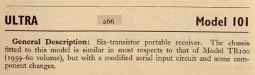 Ultra-101_Model 101-1960.RTV.Radio.Xref preview